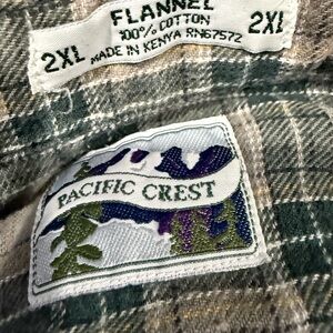 Green Flannel Casual Button Down Shirt